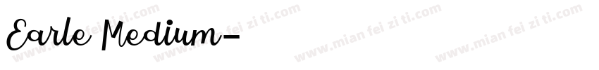 Earle Medium字体转换